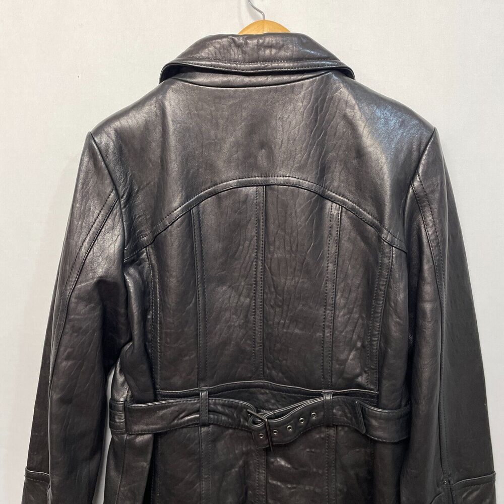 Anne Klein Women 100% Leather Full Zip Jacket Size Large M290 -4 - Picture 12 of 15